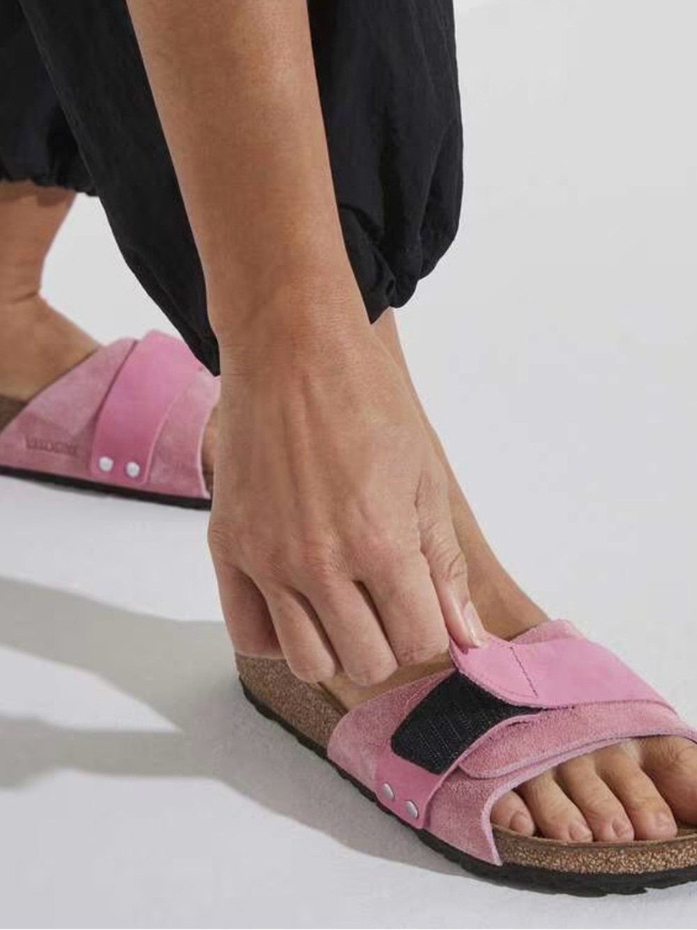 Birkenstock Oita sandals in Candy Pink suede